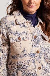Blue Sky Quilted Shacket