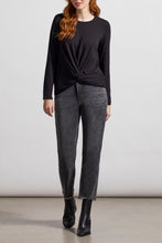 Load image into Gallery viewer, Black Knot Front Long Sleeve Top
