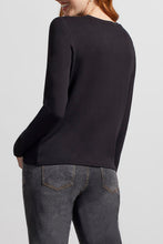 Load image into Gallery viewer, Black Knot Front Long Sleeve Top
