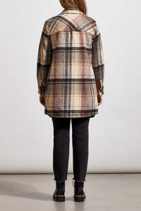 Teakwood Long Plaid Shacket