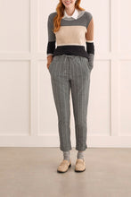 Load image into Gallery viewer, Charcoal Pinstripe Soft Ponte Pant
