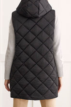 Load image into Gallery viewer, TF- Black/Taupe Reversible Knee Length Vest
