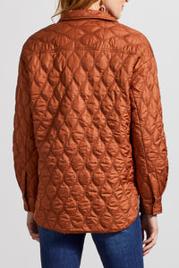 Metallic Mocha Quilted Jacket
