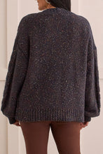 Load image into Gallery viewer, Sapphire Blue Cable Knit Cardigan
