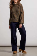 Load image into Gallery viewer, TF- Funnel Neck Knit Sweater In Dark Cedar
