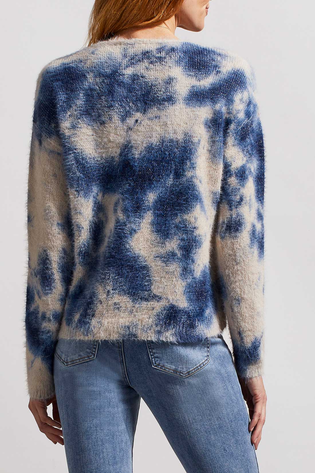 TRBL Eyelash Sweater-Blue