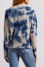 Load image into Gallery viewer, Printed Eyelash Sweater In Blue Quilt
