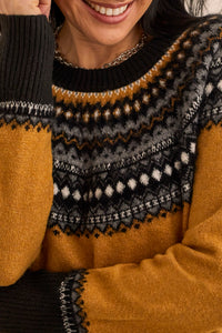 Mairgold Fair Isle Printed Sweater
