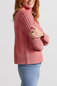 100% Cotton Vintage Rose Knit Sweater