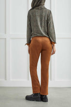 Load image into Gallery viewer, Cognac &quot;Suede&quot; Straight Leg Pant
