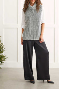 Grey Knit Sweater Vest
