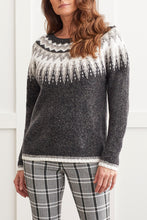 Load image into Gallery viewer, Black SKI Intarsia Sweater
