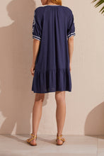 Load image into Gallery viewer, Jet Blue Embroidered Dress
