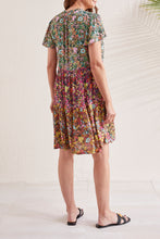 Load image into Gallery viewer, Celadon Printed Tiered Dress
