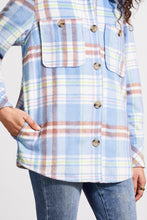 Load image into Gallery viewer, Peri Blue Plaid Shacket
