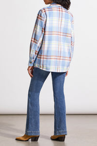 Peri Blue Plaid Shacket