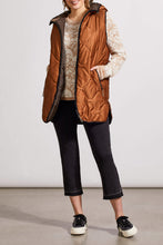 Load image into Gallery viewer, Walnut Reversible Hooded Puffer Vest
