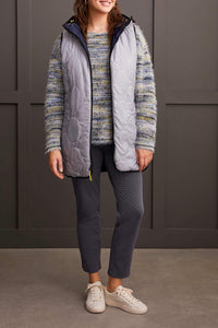 Night Sky Reversible Hooded Puffer Vest