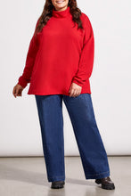 Load image into Gallery viewer, Size Inclusive Scarlet Zig Zag Ottoman Sweater
