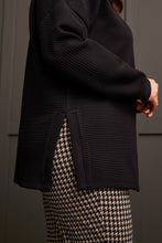 Load image into Gallery viewer, Size Inclusive Black Zig Zag Ottoman Sweater
