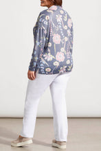 Load image into Gallery viewer, Size Inclusive Blue Jay Floral Printed Mock Neck
