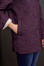 Load image into Gallery viewer, Raisin Quilted Snap Front Jacket
