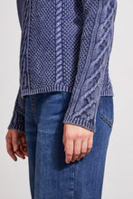 Load image into Gallery viewer, DK. Blue Jay Cable Knit Mock Neck Sweater
