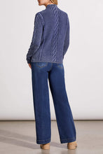 Load image into Gallery viewer, DK. Blue Jay Cable Knit Mock Neck Sweater
