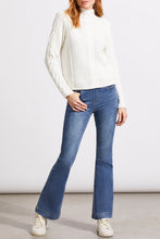 Load image into Gallery viewer, Eggshell Cable Knit Mock Neck Sweater
