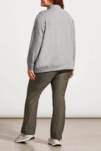 Load image into Gallery viewer, Size Inclusive Grey Funnel Neck Sweater With Zipper Detail
