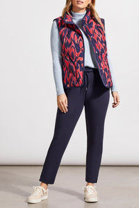 Night Sky Printed Short Quilted Vest