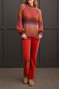 Bordeaux Ombre Sweater