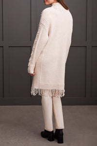 Moonstone Cardigan With Pearl Detail