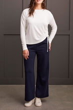 Load image into Gallery viewer, Cream Long Sleeve Top With Side Ruching
