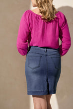 Load image into Gallery viewer, TF- Stormy Blue Denim Pull On Skort
