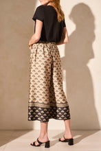 Load image into Gallery viewer, TF- &quot;Satin&quot; Soft Tan Printed Belted Pull On Pant
