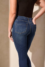 Load image into Gallery viewer, TF- Stormy Blue Crop Straight Leg Pull On Jean
