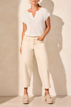 Load image into Gallery viewer, Ecru Pocket Front Wide Leg Pant

