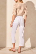 Load image into Gallery viewer, TF- White Pull On Kick Flare Pull On Pant
