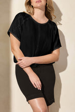 Load image into Gallery viewer, Wear 2 Ways Black Gauze Top
