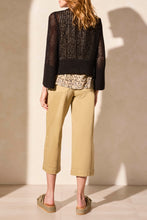 Load image into Gallery viewer, TF- Black Knit 3/4 Sleeve Cardigan
