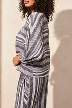 Load image into Gallery viewer, TF- Black Striped Dolman Tee
