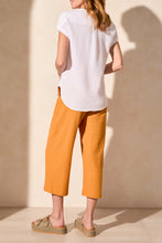 Load image into Gallery viewer, TF- White Gauze Cap Sleeve Tee
