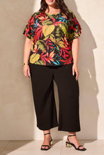 Load image into Gallery viewer, Size Inclusive Poppy Printed Ruffle Sleeve Top
