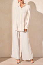 Load image into Gallery viewer, Coco Milk Flowy Crepe Raglan Sleeve Blouse
