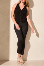 Load image into Gallery viewer, Black Cable Sweater Vest
