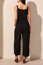 Load image into Gallery viewer, Black Gauze Button Jumpsuit
