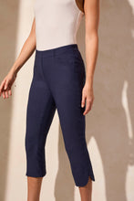 Load image into Gallery viewer, Jet Blue Pull On Flatten It Capris
