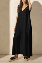 Load image into Gallery viewer, Black Sleeveless Cargo Dress
