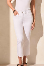 Load image into Gallery viewer, White Sophia Curvy Micro Flare Denim
